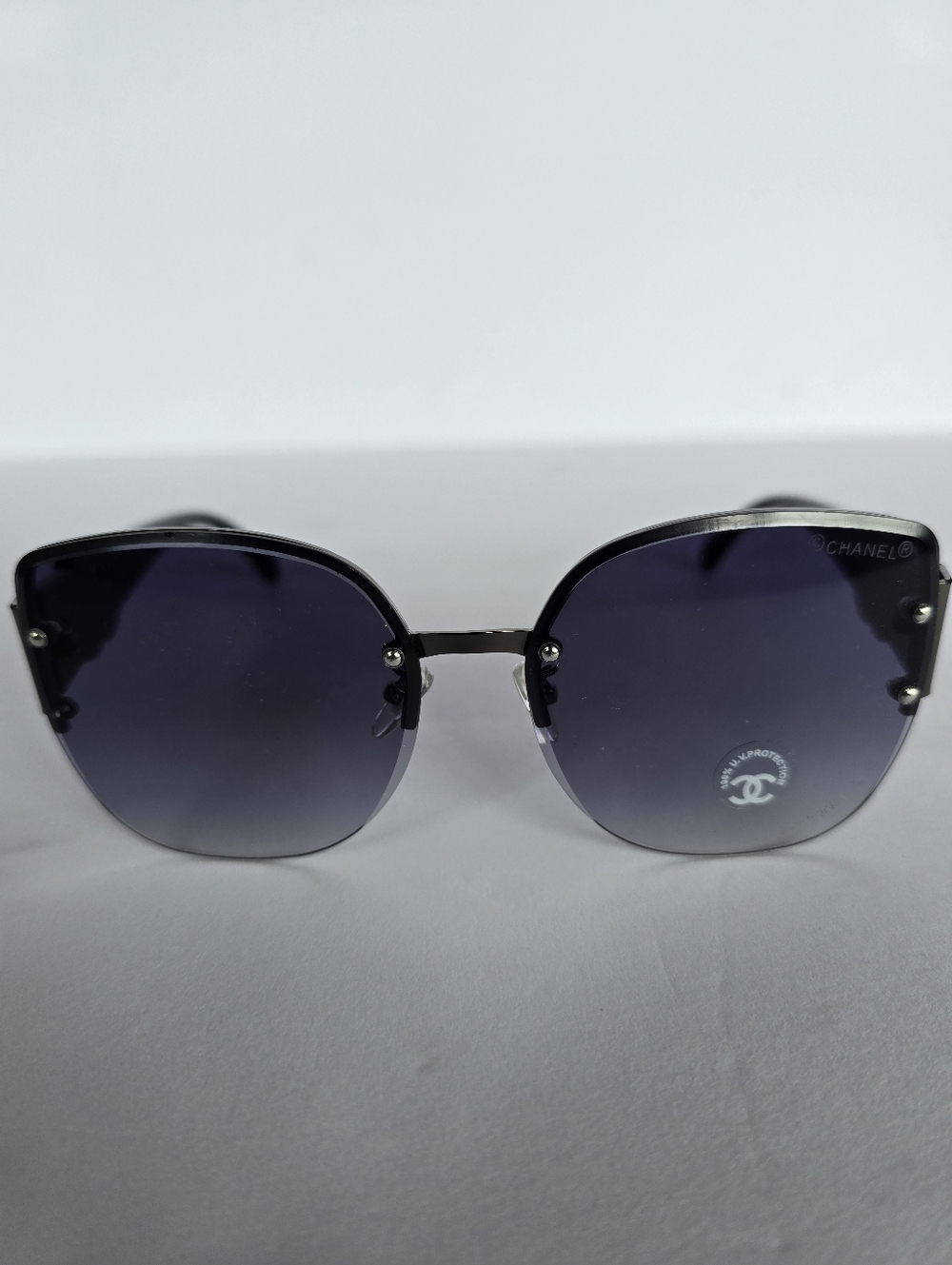 Chanel Women's Gradient Black Sunglasses